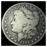 1892-S Silver Morgan Dollar LIGHTLY CIRCULATED