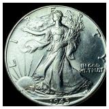 1945 Walking Liberty Half Dollar CHOICE BU
