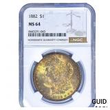 1882 Morgan Silver Dollar NGC MS64