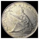 1961 Italy Silver 500 Lire