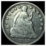 1858 Seated Liberty Half Dime LIGHTLY CIRCULATED