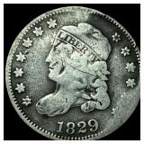1829 Capped Bust Half Dime NICELY CIRCULATED