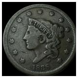 1838 Coronet Head Large Cent LIGHTLY CIRCULATED