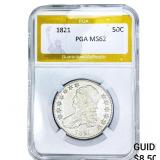 1821 Capped Bust Half Dollar PGA MS62