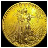 1908 No Motto Gold $20 Double Eagle  UNCIRCULATED