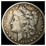 1893 Morgan Silver Dollar LIGHTLY CIRCULATED