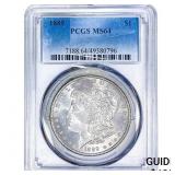 1889 Morgan Silver Dollar PCGS MS64