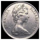 1982 Bermuda Copper Nickel 25 Cents