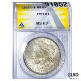 1901-O Morgan Silver Dollar ANACS MS63