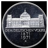 1971G West Germany Silver 5 Mark Proof