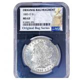1885-O Morgan Silver Dollar NGC MS63