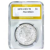 1879-S Morgan Silver Dollar PGA MS62+