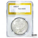 1902-O Morgan Silver Dollar PGA MS65