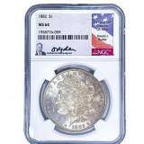 1882 Morgan Silver Dollar NGC MS64