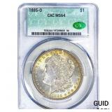 1885-O Morgan Silver Dollar CAC MS64