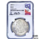 1898 Morgan Silver Dollar NGC MS63