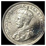 1916 Canada Silver 5 Cents