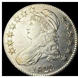 1823 Capped Bust Half Dollar CLOSELY  UNCIRCULATE