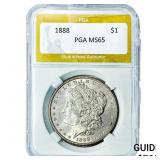 1888 Morgan Silver Dollar PGA MS65