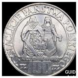 1966 Poland Silver 100 Zlotych