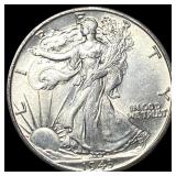 1943-S Silver Walking Liberty Half Dollar GEM BU