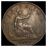 1879 Great Britain Bronze Farthing