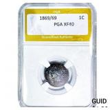 1869/69 Indian Head Cent PGA XF40