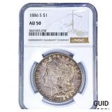 1886-S Morgan Silver Dollar NGC AU50