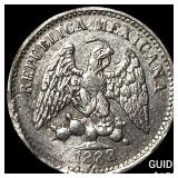 1888MoM Mexico Silver 5 Centavos