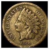 1860 Indian Head Cent NEARLY UNCIRCULATED