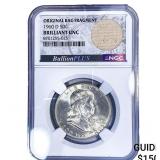 1960-D Franklin Half Dollar NGC BU