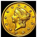 1851 Gold $1 Type 1 NEARLY UNCIRCULATED