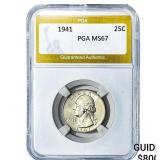 1941 Washington Silver Quarter PGA MS67