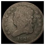 1825 Copper Half Cent NICELY CIRCULATED