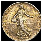 1918 France Silver 50 Centimes