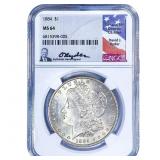 1884 Morgan Silver Dollar NGC MS64