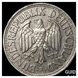 1957-F West Germany Copper Nickel 1 Mark