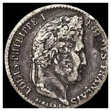 1839 France Silver 1/4 Franc