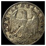 1925G Germany Silver 1 Reichsmark