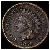 1859 Indian Head Cent NEARLY UNCIRCULATED