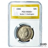 1946 Booker T Half Dollar PGA MS66+