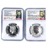 [2 Coins] 2014-W,P Kennedy Half Dollar NGC PF70 Ul