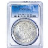 1885-O Morgan Silver Dollar PCGS MS63