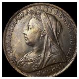 1897 Great Britain Bronze 1 Penny