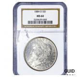 1884-O Morgan Silver Dollar NGC MS64