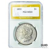 1890 Morgan Silver Dollar PGA MS64