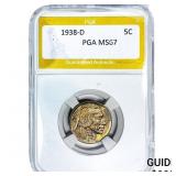 1938-D Buffalo Nickel PGA MS67
