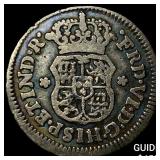1758 M Mexico Ferdinand VI Silver 1/2 Real
