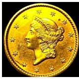 1850 Gold $1 Libety Head Type 1 CHOICE AU