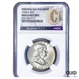 1958-D Franklin Half Dollar NGC BU